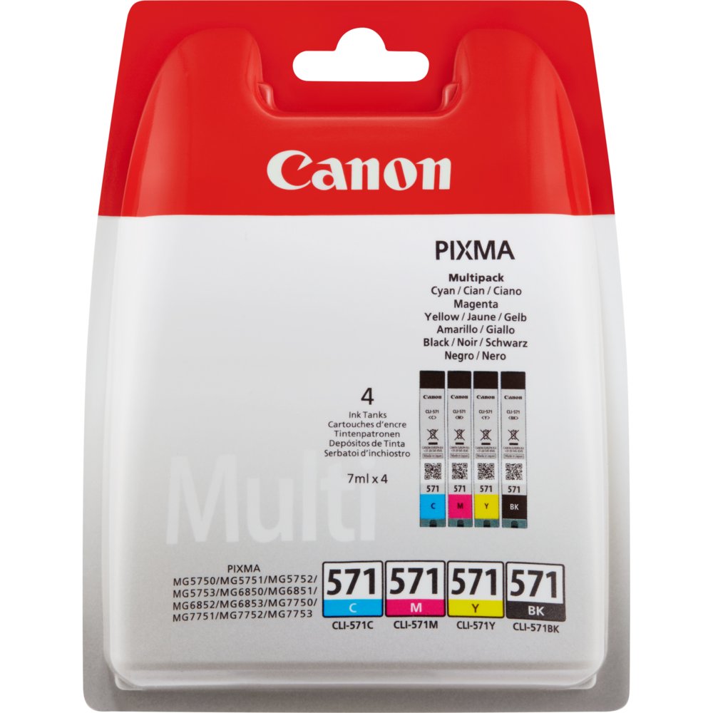 Canon 0386C005 | Originele Zwart/Cyaan/Magenta/Geel Inktcartridges | 4-Pack - Matmuis - Matmuis